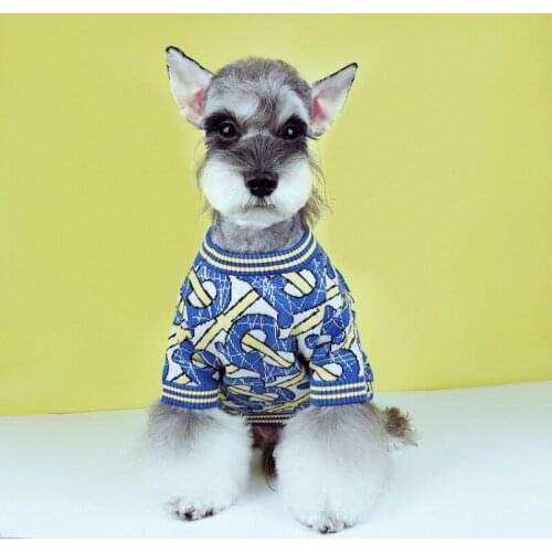 2021 New Pattern Fashion Pet Clothes Dog Cat Wei Clothing French Bulldog Teddy Poodle Four Seasons Sweater For Halloween