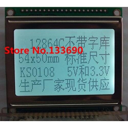 3.0 inch 128X64 128*64 Graphic Dot LCD Modules gray LCD Handheld device display HSTN KS0107/KS0108 DSO062 Oscilloscope