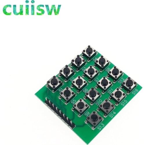 5pcs 4x4 Matrix 16 Keypad Keyboard Module 16 Button Mcu for Arduino