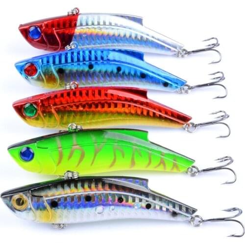 5Pcs/Lot 9cm/26.5g Fishing Lure VIB Winter Ice Fishing Hard Bait Minnow Isca Artificial Bait Crankbait Swimbait Winter Fishing
