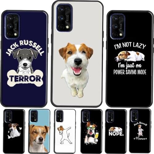 Jack Russell Terrier Face Puppy Dog Case For Realme GT Neo C3 C11 C15 Q3 6 7 8 Pro Phone Cover For OnePlus 8 9 Pro 8T 9R Nord