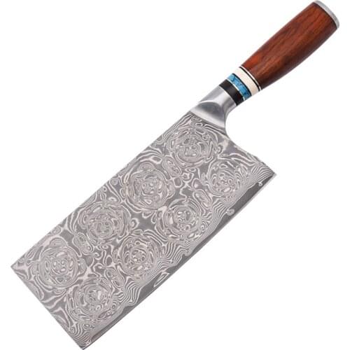 Damascus VG10 steel cutting Chinese kitchen Damascus steel chef gift cutting knife