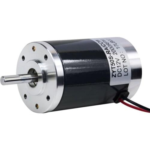 DC12-24V 2000-4000RPM Micro Motor Permanent Magnet Replaceable Carbon Brush Ball Bearing Mute Steel Tube Electric Machinery