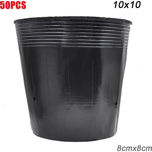 50/100pcs Plastic Seedlings Starter Pot Plants Nursery Pots for Germination Seedling E7