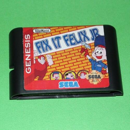 Fix It Felix JR Game Cartridge Newest 16 bit Game Card For Sega Mega Drive / Genesis System