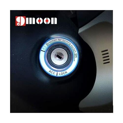 Luminous alloy Car Ignition Switch cover auto car accessories For TOYOTA 2014 COROLLA And 2014 LEVIN RAV4 Highlander