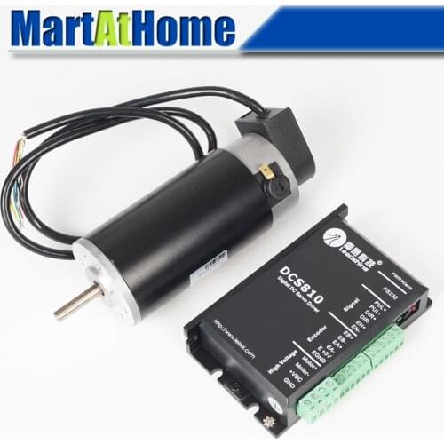 Leadshine CNC Servo Drvier Kit - DCS810 Servo Driver + DCM50205D DCM50207D DC Brush Servo Motors #SM366 @SD