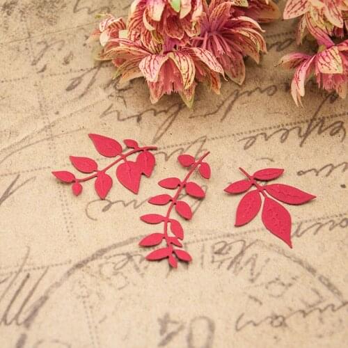 Leaves Craft DIY Metal Embossing Cutter Model Carbon Steel Paper-cut Card Board Leaves Metal Dies Cutting for Scrapbooking