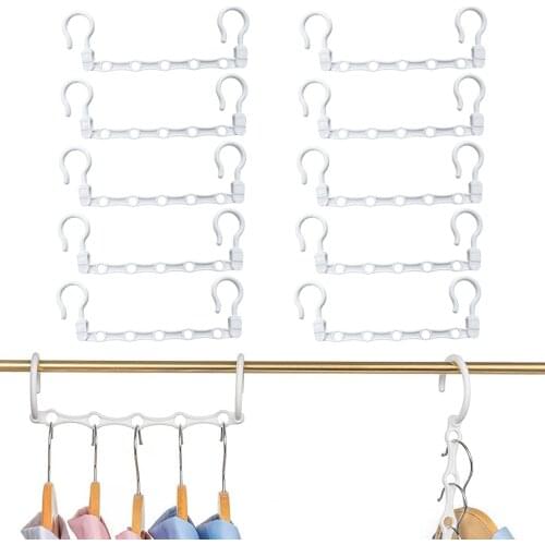 Storage Magic Hanger Strong Plastic Space Saving Hanger Multifunctional Hanger Suitable for Dormitory Bedroom Apartment