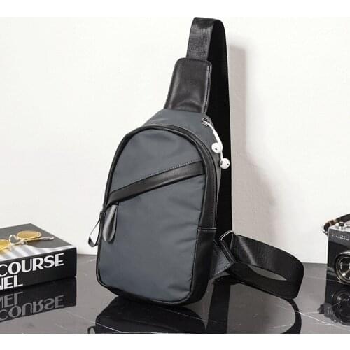 Xiao.p Multi-function Mens Crossbody Chest Bags Oxford Cloth Casual Outdoor Zipper Single Shoulder Bag Diagonal Package