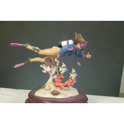1/22 Assembly Resin Figure Kit Female Diver