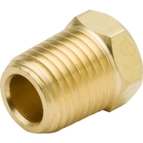 Pack of 2 Brass Pipe Fitting Hex Head Plug 1/8" 1/4" 3/8" 1/2" 3/4" BSP Male Thread Plumb Water Gas Tube Connector Accessory
