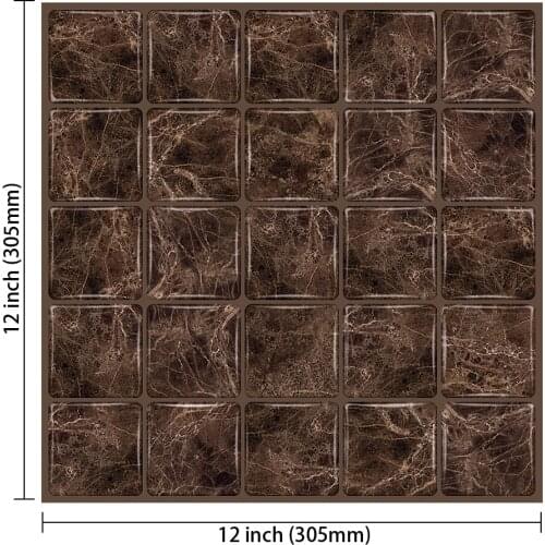 Popular Square Self Adhesive Wallpaper Peel and Stick Wall Tiles Kitchen Backsplash Sticker