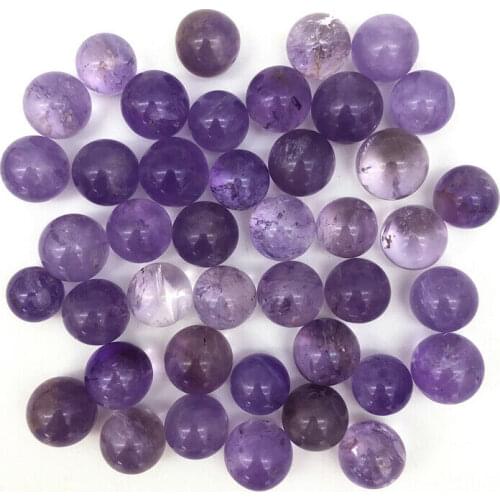 Natural Amethyst ball polished quartz crystals healing massage sphere home decoration for gifts