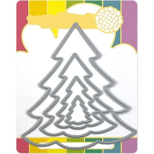 2021 New Christmas Tree Metal Cutting Dies For DIY Craft Making Paper Greeting Card Background and Scrapbooking No Clear Stamps