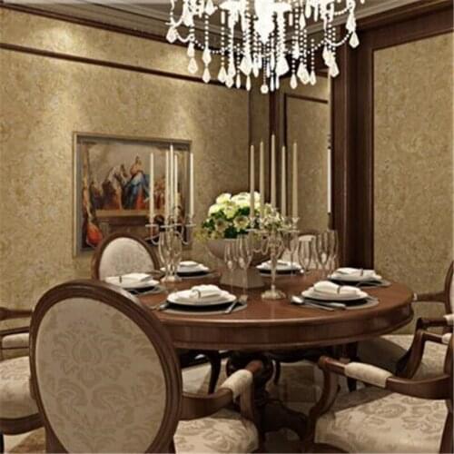 Beibehang High-grade classical luxury European-style wallpaper Retro do the old American-style dark living room 3d wallpaper