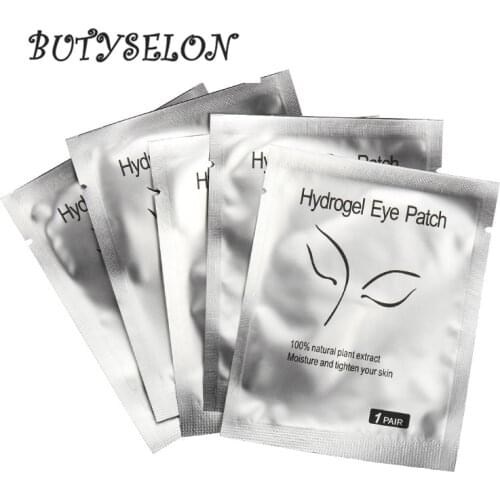 50Pairs/Lot Patches for Eyelash Extension Under Eye Pads Paper Patches Pink Lint free Stickers For Eyelash Extension Makeuptools