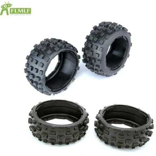 Front or Rear Knobby Tires Skin Badland Off Road Tyres Fit for 1/5 HPI ROFUN BAHA ROVAN KM BAJA 5B Rc Car Toys Games Parts