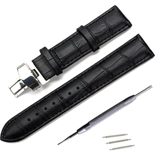 Genuine Leather Watchband for Tissot Longines Mido Hamilton Watch Band Steel Buckle Wrist Strap 14 16 17 18 19 20 21 22 23 24mm