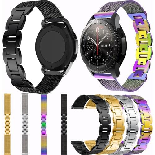Mesh belt jewelry buckle Smart Watch Band For Samsung Galaxy Watch 46mm Bracelet style Watch Band Fashion Strap 22mm For Gear S3