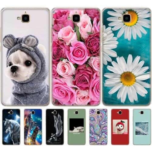 Silicone case for Huawei Honor 4C Pro Soft tpu Back Phone cover for Huawei Y6 Pro 2015 Case TIT-L01 TIT-TL00 bumper protect bags