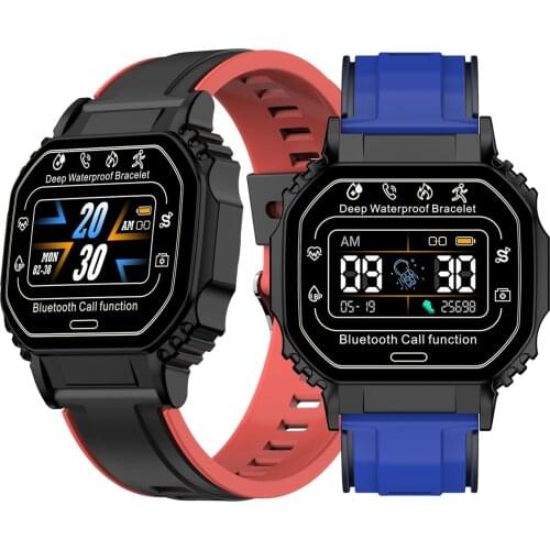 Simple Digital Sport Smart Watch Bluetooth Connection Digital LED Electronic Wristwatch Running Calculation Smart Clock Men Kids