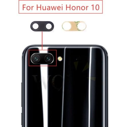2pcs for Huawei Honor 10 Camera Glass Lens with Glue Back Rear Camera Glass Lens for Honor10 Replacement Repair Spare Parts