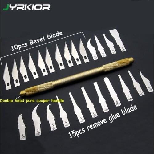 Ultra Thin Phone BGA IC Chip Remover Blade Set Stainless Steel Blade Tool Kits for iPhone Motherboard CPU Disassemble Repair