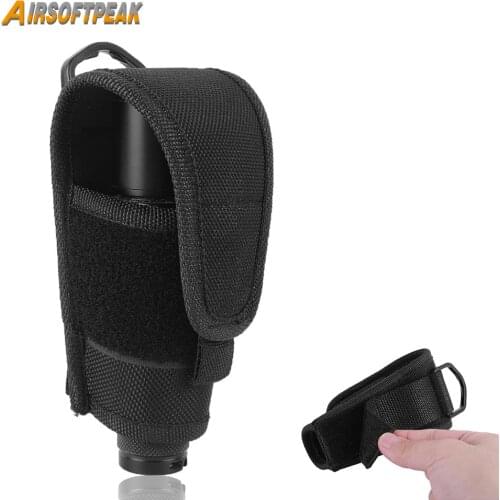 Tactical Airsoft Outdoor Hunting Nylon Flashlight Pouch Flashlight Holster Torch Case Pouch Cover For JM26/TC500 Camping Travel