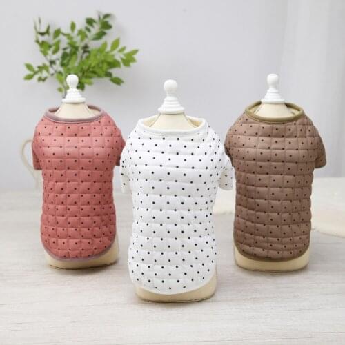 Warm Dog Down Coat Warm Pet Comfortable Breathable Two-leg Jacket Medium Dogs Chihuahau Pets Apparel Ropa Perro Pet Daily