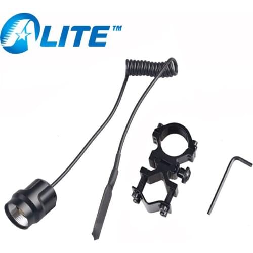 TMWT Gun rack mount and remote pressure switch rat tail switch for flashlight