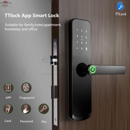 Bluetooth TTlock App Smart Door Lock Waterproof Inteligentes Biometric Fingerprint Electronic Doorlock Keyless For Home Office