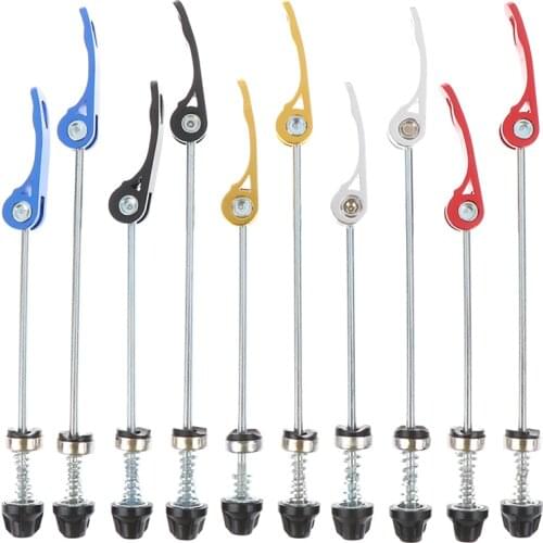 Bicycle Wheel Hub Skewers Front Rear QR Quick Release Skewers MTB Road Bike Clip Lever Axle 145/185mm 90g/pair Ti Axis Skewer