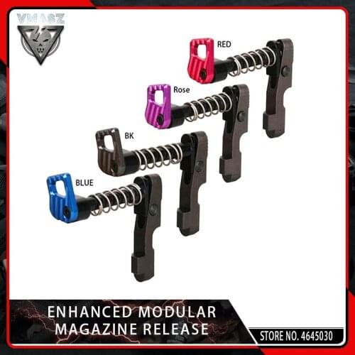 VMASZ NEW CNC Machine Double Side (left & Right Hand) Magazine Release Catch for M4/M16 Series AEG Paintball Accessory