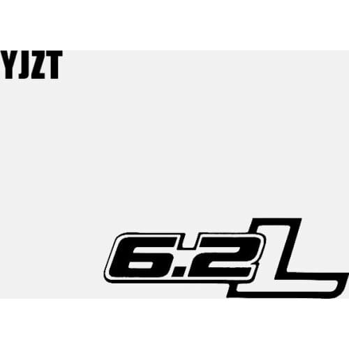 YJZT 13CM*4.3CM 6.2L Diesel Truck Vinyl Decal Car Sticker Black/Silver C3-0952