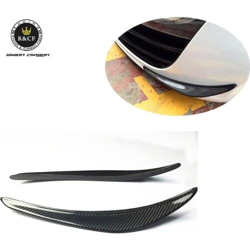 09-15 For Audi R8 V8 V10 Carbon fiber front bumper canards winglets 1 PAIR