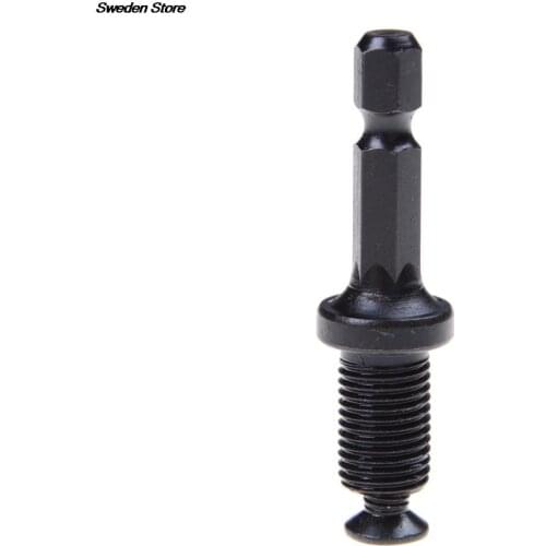 1PC 1/4 Steel Hex Shank Adapter to 3/8"-24UNF Male Thread Screw for Drill Bit Chuck