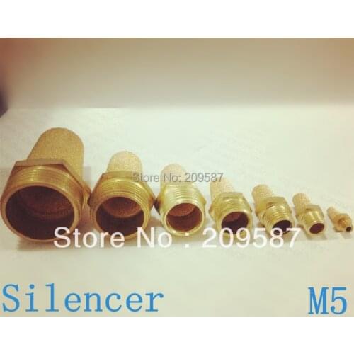10pcs Pneumatic Filter Silencer Sintered Bronze M5 BSPT