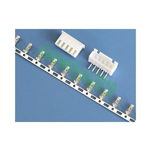 100 sets XH2.54 5P 5Pin Curved needle Pin Header+Terminal+Housing Connector