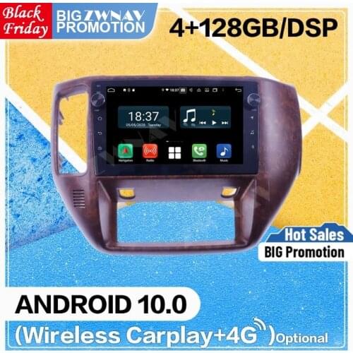 2 Din 4+128G DSP Carplay Android 10 Screen Player For Nissan Patrol Y61 Car GPS Navigation Radio Audio Stereo Recorder Head Unit