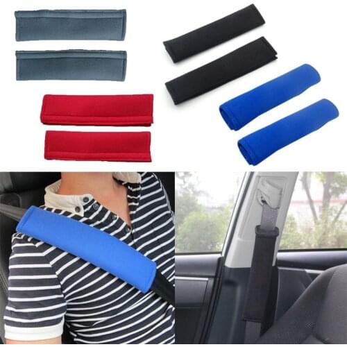 2 Pcs/Set Child Car Seatbelt Plush Cover Seat Belt Shoulder Strap Protective Covers Comfortable Harness Sleeves