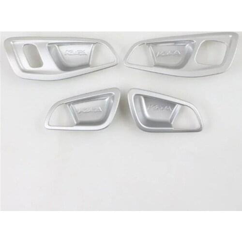 ABAIWAI Side Door Internal Handle Bowl Stickers For Ford Kuga Escape Auto Styling Decoration Trim ABS Chrome 4PCS 2015 2016 2017