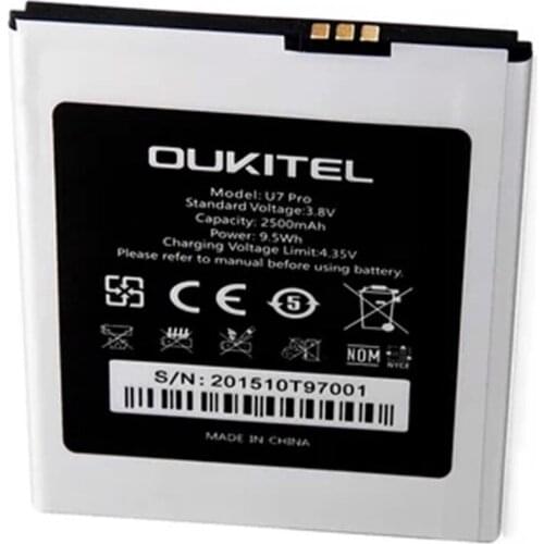 2500mAh battery for Oukitel U7 Pro for BQ BQS-5505 Amsterdam / BRAVIS A551 Atlas