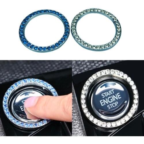 Car One Click Start Diamond Ring For Volkswagen Vw POLO Tiguan Passat Golf Jetta Bora Lavida Touareg Touran Beetle CC Phaeton