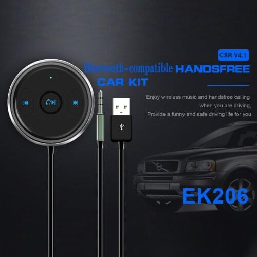 Car 3.5mm Receiver Music Audio Receiver Adapter Hands-free Car Kit A2DP Car AUX Bluetooth-compatible 4.1 Streaming Kit for Car