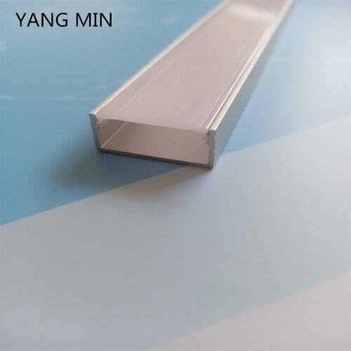 Free Shipping 50m(25pcs) a lot, 2m per piece led aluminum profile slim with clear or milky diffuse cover and Fittings