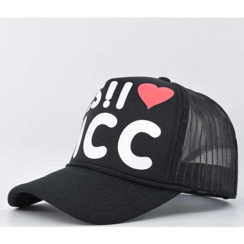 [DIFF COOL]Wholesale Parent-child fashion men and women printed letters trucker baseball net hat rebound cartoon Golas hip-hop h