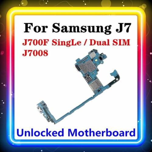 For Samsung Galaxy J7 J700F Motherboard Single/Dual SIM Android OS Install Motherboard For Samsung J7008 J700F/DS