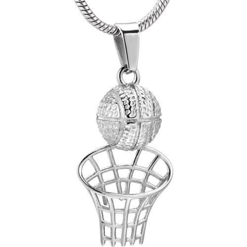 Cremation Jewelry for Ashes Basketry Pendant Necklace Stainless Steel Athletes Keepsake Memorial Urns Jewelry Human