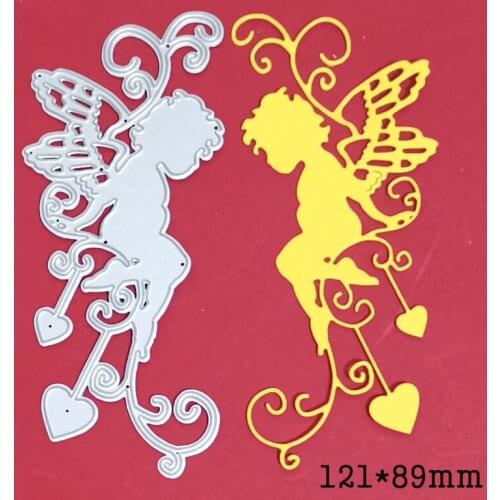 Cupid Love Angel Metal Cutting Dies for DIY Scrapbooking Album Paper Festival Cards Decor Crafts Embossing Die Cuts 2021 New